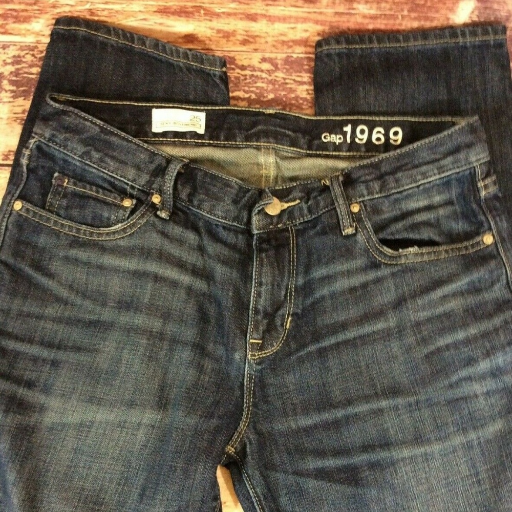 Gap 1969 Sexy Boyfriend Womens Jeans Size 25 L29